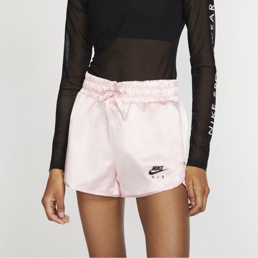 NWT Nike Air Baby Pink Satin Shorts